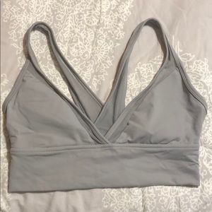 Aerie “Play” deep V scrappy sports bra